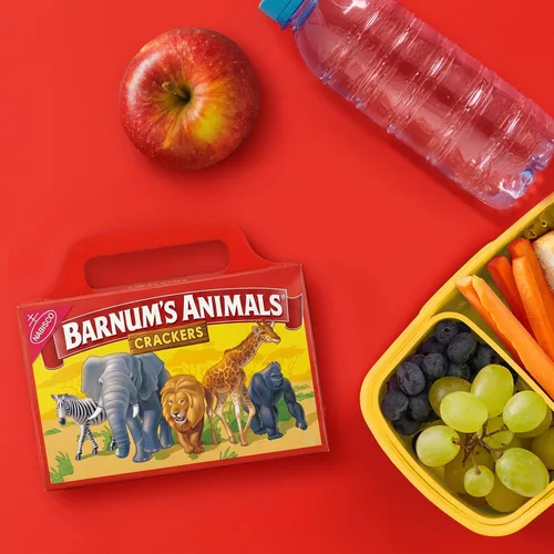 Miniatura 8 de BARNUM'S Galletas Originales de Animales, Aperitivos a Granel para Niños, 12 Cajas de 2.13 oz