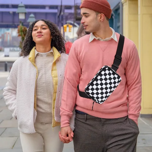 Miniatura 13 de Riñonera, bolsa para cinturón, correa ajustable ajustable de 40 pulgadas, para mujeres y hombres