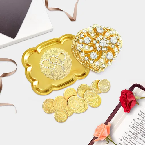 Miniatura 3 de ESNOY Arras De Boda Catolica Virgen De Guadalupe Regalos,Arras Para Boda Católica De Matrimonio para Monedas de Boda Católica,Juego de Ceremonia