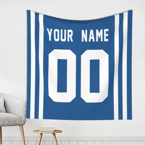 Miniatura 9 de Tapiz personalizado de fútbol americano personalizado con cualquier nombre, tapiz de 59 x 59 pulgadas, para colgar en la pared, gimnasio, deportes