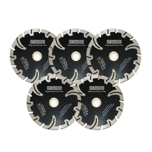 Miniatura 17 de DT-DIATOOL Hoja de diamante de 4-1/2 pulgadas para piedra de granito, hormigón, mármol, disco de corte prensado en caliente con segmento protector