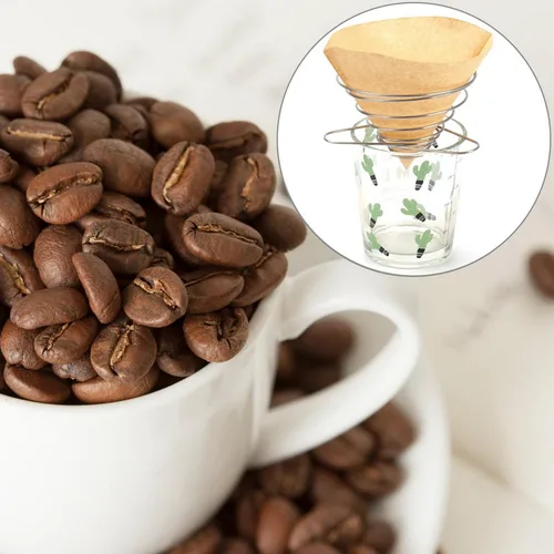 Miniatura 8 de SUEIANNMN - Soporte plegable para filtro de gotero de café, 1-2 tazas, filtro plegable de acero inoxidable reutilizable para cono de café, portátil