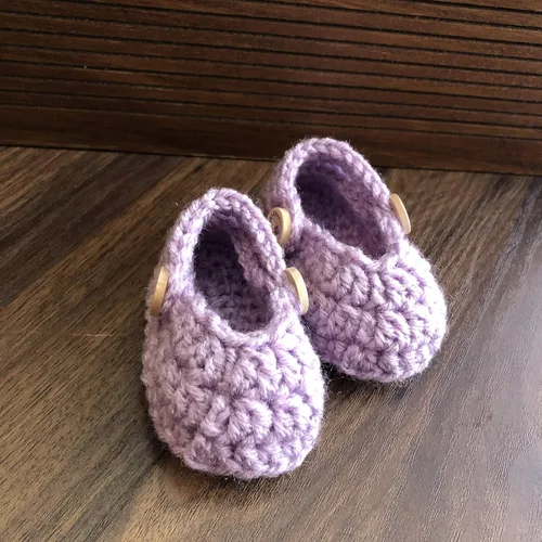 Miniatura 6 de Crochet slip-on style baby shoes, Crochet Baby girl shoes, Baby girl and boys slippers, handmade by order from 0-12 months, different colors by
