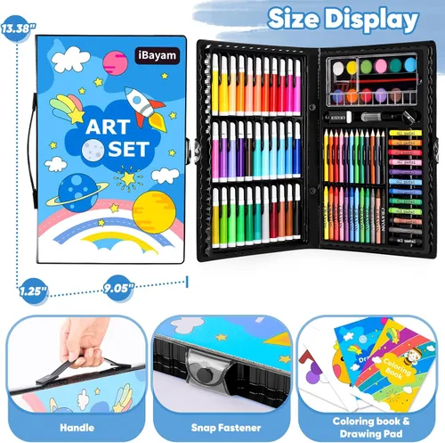 Miniatura 5 de iBayam Suministros de Arte, paquete de 149 piezas, kit de dibujo, juego de arte de pintura, kit de arte, caja de regalo, artes y manualidades