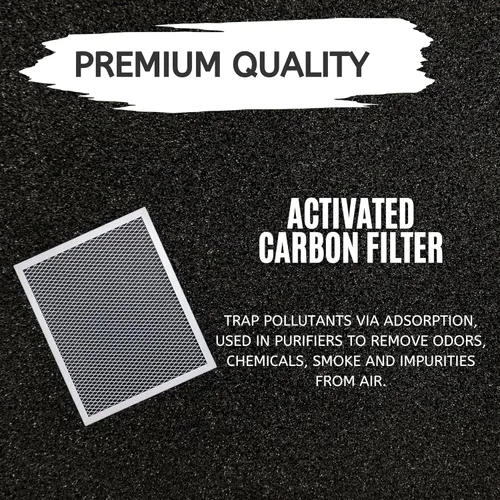 Miniatura 5 de Nispira Filtro de grasa de repuesto para campana extractora con carbón compatible con Broan 97007696, S97007696, 6105C, 1172266, 41F. Un juego de 4
