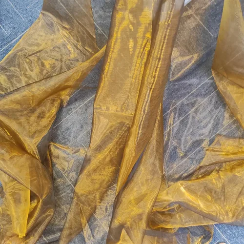 Miniatura 5 de Tela de organza transparente ligera de dos tonos, tela de gasa holográfica iridiscente de encaje, tela de tul oganza para vestido, fiesta, fondo