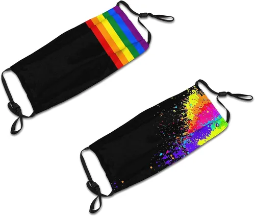 Miniatura 4 de 6 cubrebocas lavables con pendientes ajustables, pasamontañas, bozal, unisex