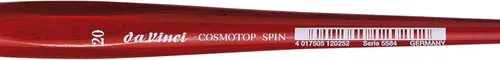 Miniatura 329 de da Vinci Watercolor Series 5580 CosmoTop Spin Pincel de Pintura, Redondo Sintético con Mango Rojo