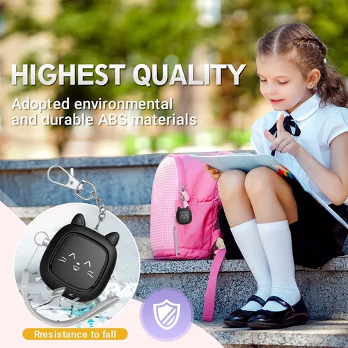 Miniatura 4 de Alarma personal de sonido seguro, alarma de llavero con sirena de 130 dB, alarma de seguridad de emergencia con luz LED, sirena de seguridad