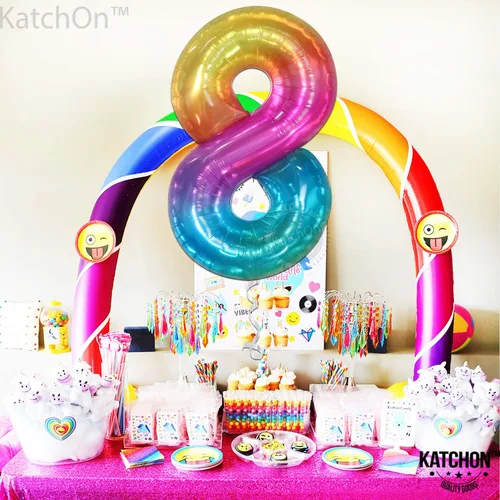 Miniatura 189 de KatchOn, Globo grande azul número 2 de 40 pulgadas Decoraciones de cumpleaños de Baby Shark para niño de 2 años Globo azul número 2 Globo