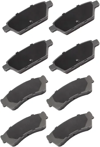 Miniatura 19 de CCIyu Juego de pastillas de freno de cerámica delanteras y traseras D882/D883 para Buick Rainier (2004-2005), Chevrolet SSR (2003-2005), Chevrolet