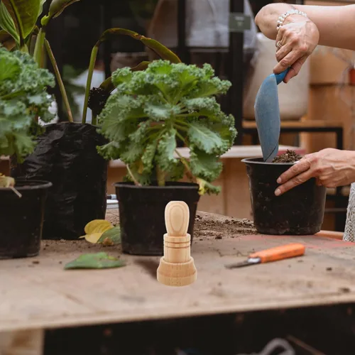 Miniatura 2 de IMIKEYA Juego de macetas de papel de madera, biodegradable, ecológico, fácil de usar, perfecto para plántulas, interior y exterior, 1 juego