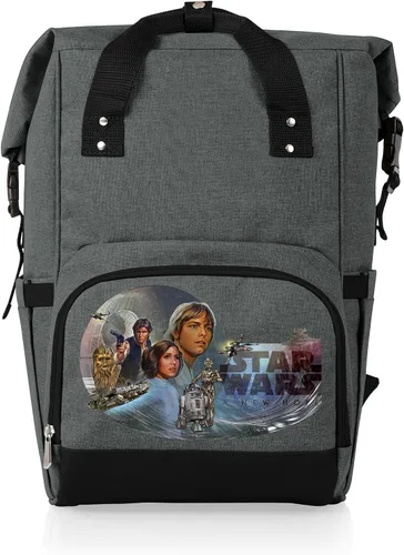 Miniatura 9 de PICNIC TIME Disney Lilo and Stitch On The Go - Mochila enfriadora con tapa enrollable, con aislamiento de lados suaves, con capacidad de 30 a 42 gris