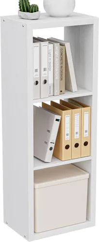 Miniatura 31 de VDNEND Organizador de Almacenamiento en Cubos Estantería, Estante Cúbico Decorativo de 11 pulgadas con Respaldo Abierto y Borde Engrosado, Marrón