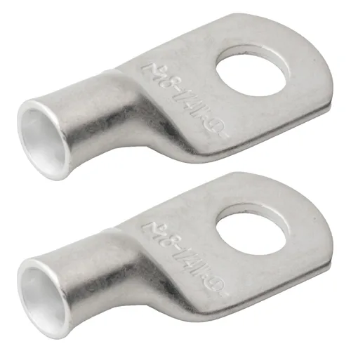 Miniatura 43 de SELTERM 5 piezas terminales de cable de cobre estañado 1/0 AWG perno de 1/2", extremos de cable de batería, terminales de anillo, conectores