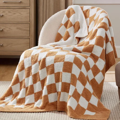 Miniatura 18 de Bedsure Manta Decorativa de Otoño para Sofá - Súper Suave, Acogedora y Cálida Manta de Punto Esponjosa, Transpirable, GentleSoft, Ligera para Cama