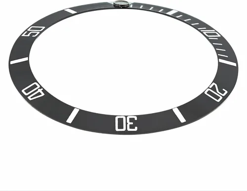 Miniatura 2 de Ewatchparts Inserto de bisel de aluminio compatible con Tag Heuer Aquaracer 38 x 31 negro plata