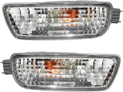 Parts N Go 2001-2004 Tacoma Pickup Truck Juego de luces marcadoras de señal de giro izquierda del conductor y derecha del pasajero lado delantero -