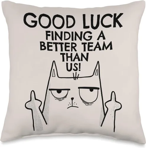 New Job Gifts & Funny Farewell Coworker Ideas New Job Farewell, divertido compañero de trabajo que se va para hombres y mujeres, almohada de 16 x 16
