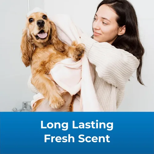 Miniatura 3 de PetAg Fresh 'n Clean - Champú de avena y bicarbonato de sodio, aroma fresco tropical, 64 onzas, nutre la piel seca, picazón y sensible con vitamina