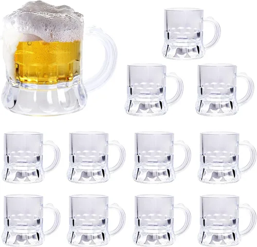 YAXINRUI Mini vasos de chupito, vasos de plástico de 1 oz para degustación de cerveza para festival de cerveza, suministros de fiesta de bodas,