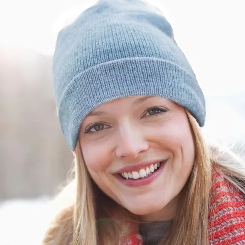 Miniatura 7 de 1 y 2 paquetes de gorros unisex para hombres y mujeres, gorros de punto de invierno