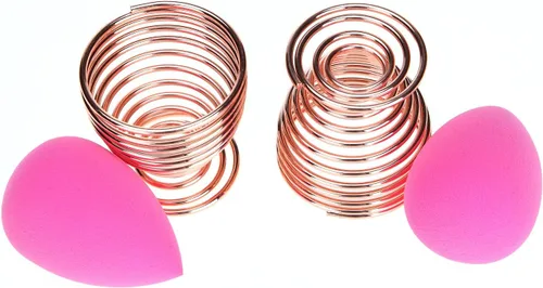 Miniatura 3 de LanMa Beauty - Soporte para esponja de maquillaje (2 unidades), color plateado