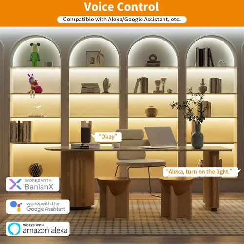 Miniatura 2 de PAUTIX Kit de controlador LED CCT SP542E Wi-Fi+Bluetooth, compatible con Alexa/Google Assistant, control remoto RF de aplicación, regulador LED CCT