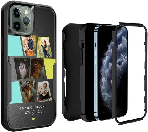 Miniatura 58 de Funda de fotos personalizada para iPhone 11 Apple Phone Plaid Collage - Imagen personalizada para hacer fotos en 3 híbridos gruesos resistentes