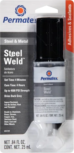 Miniatura 2 de Permatex 84109 PermaPoxy - Epoxi multimetal de 4 minutos, 0.84 onzas, gris