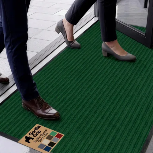 Miniatura 22 de GORILLA GRIP Tapete impermeable para puerta de protección de tráfico, tapetes de entrada resistentes, respaldo fuerte, alfombras comerciales