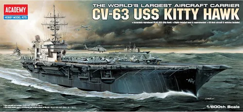 Miniatura 5 de Academy Kit de modelo U.S.S Kitty Hawk a escala 1/800