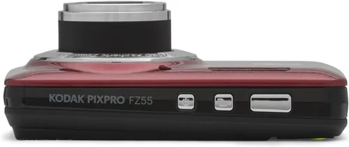 Miniatura 8 de Kodak PIXPRO FZ55 - Cámara digital (rojo) + Tarjeta de memoria de 32GB + Estuche para cámara Point and Shoot + Monopié extensible + Lápiz limpiador