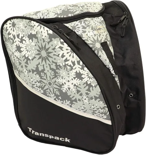 Miniatura 4 de TRANSPACK Edge Junior - Mochila para botas de esquí y snowboard, resistente al agua, 33 L, bolsa de mochila Blanco (White Snowflake)