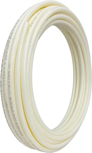 SharkBite - Tubo de agua flexible PEX-A blanco de 1/2 pulgada x 100 pies, fabricado en EE. UU., para fontanería, UA60W100