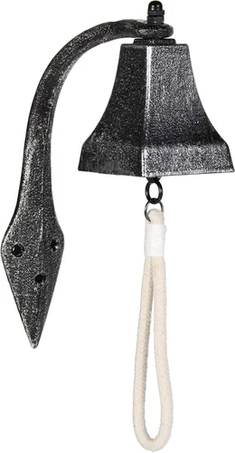 Campana de cena Upstreet para exteriores o interiores, hecha de cobre rojo y hierro fundido, campana para colgar en la pared para superficies