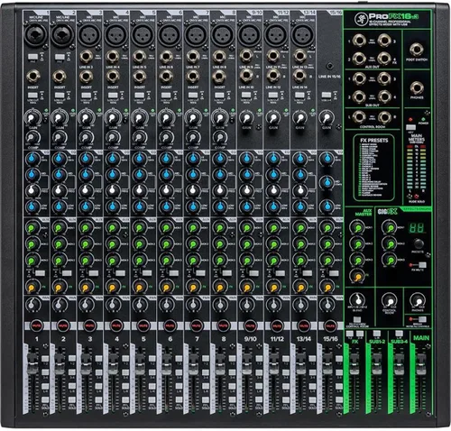 Miniatura 4 de Mackie ProFX16v3 Mezclador analógico profesional de 16 canales con USB, preamplificadores de micrófono Onyx y motor de efectos GigFX