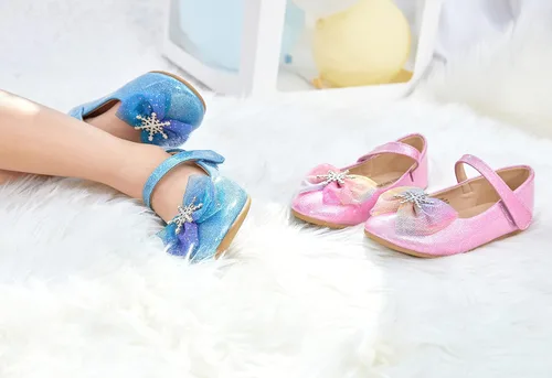 Miniatura 2 de THEE BRON Zapatos de vestir para niñas pequeñas, zapatos planos de ballet Mary Jane, zapatos de fiesta de princesa