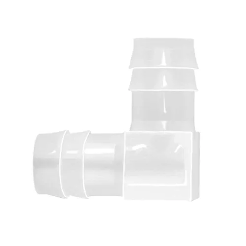 Plástico 1/2 "manguera ID 90 grados codo Barb Fitting, 6 unids iguales empalmador empalmador Mender adaptador Unión adaptador para barco acuario