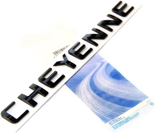 Miniatura 2 de Yoaoo 1x emblema de placa de nombre OEM negro Cheyenne 3D compatible con Silverado brillante nuevo