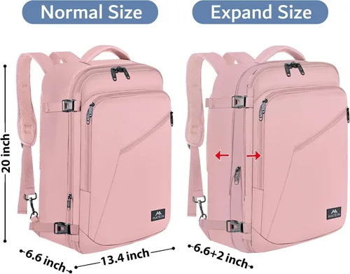 Miniatura 41 de MATEIN - Mochila de viaje extragrande de 10.56 galones, mochila de viaje ampliable apta para aerolíneas, para viajeros de fin de semana, hombres