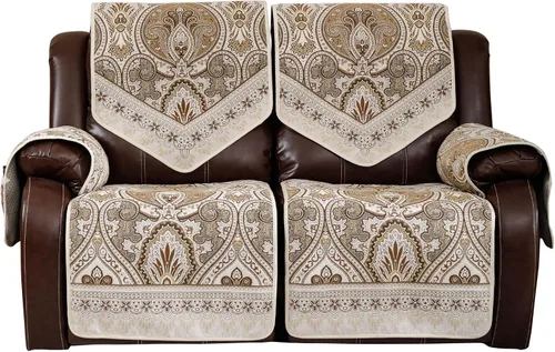 Miniatura 15 de Fundas impermeables para sofá reclinable, fundas antideslizantes para sofá reclinable de 2 asientos, fundas de sofá reclinable de jacquard lavables