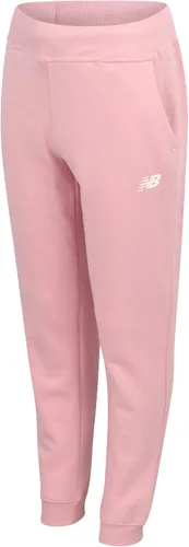 New Balance Pantalones deportivos para niña, forro polar de mezcla de algodón suave con cordón y bolsillos (tallas 8-16)