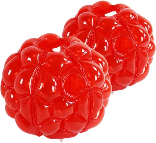 Miniatura 7 de SUNSHINEMALL Paquete de 2 bolas inflables de parachoques para niños, bolas gigantes de zorb, bolas de sumo para hámster humano, bolas de burbujas