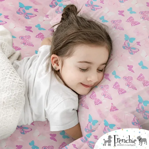 Miniatura 3 de Frenchie Mini Couture Sábanas para moisés, 100% algodón, estrellas azules, 15 x 33 pulgadas, paquete de 2