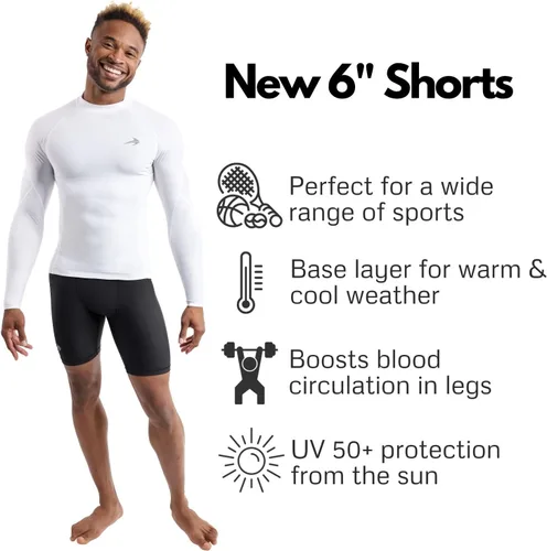 Miniatura 5 de Compression Shorts Men Performance Baselayer Athletic, Running, Biking All Sports Men's Underwear for Workout