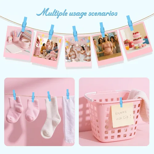 Miniatura 5 de Juego Don't Say It, suministros de juegos de ducha de género neutro para niños y niñas, no necesita preparación, juegos de fiesta para futuros Azul