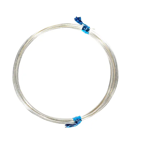 Miniatura 4 de Alambre de joyería de plata de ley 925 de calibre 18/1.0 mm, 5 pies semiduro