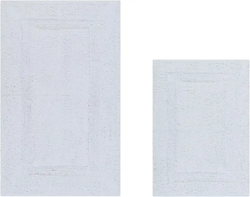 Miniatura 25 de Better Trends Alfombra de Inodoro en Forma de U Cubierta de Asiento de Inodoro de Lujo 100% Algodón Absorbente de Agua, Cubierta de Tapa Reversible