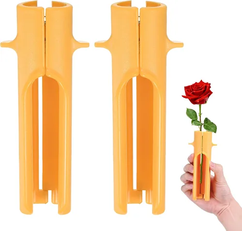 Miniatura 12 de M METERXITY Paquete de 1 herramienta peladora de espinas de rosas, pelador de espinas de hojas de tallo de rosa de metal para ramos, ramas